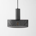 Concrete Pendant Light, Industrial Cement Ceiling Lamp, Black Grey, Kitchen