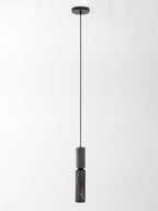 Concrete Pendant Light, Industrial Cement Ceiling Lamp, Black Grey, Kitchen