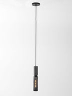 Concrete Pendant Light, Industrial Cement Ceiling Lamp, Black Grey, Kitchen