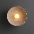 Japanese Wood Wall Sconce, Soft LED, Round Minimalist Light, Living Room