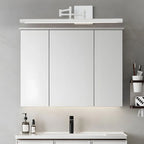Swing Arm LED Vanity Light, Matte Black, Adjustable, Bathroom Mirror