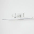 Swing Arm LED Vanity Light, Matte Black, Adjustable, Bathroom Mirror