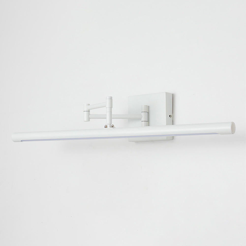 Swing Arm LED Vanity Light, Matte Black, Adjustable, Bathroom Mirror