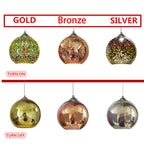 3D Fireworks Glass Pendant Light, Colorful LED, Adjustable Chain, Kitchen