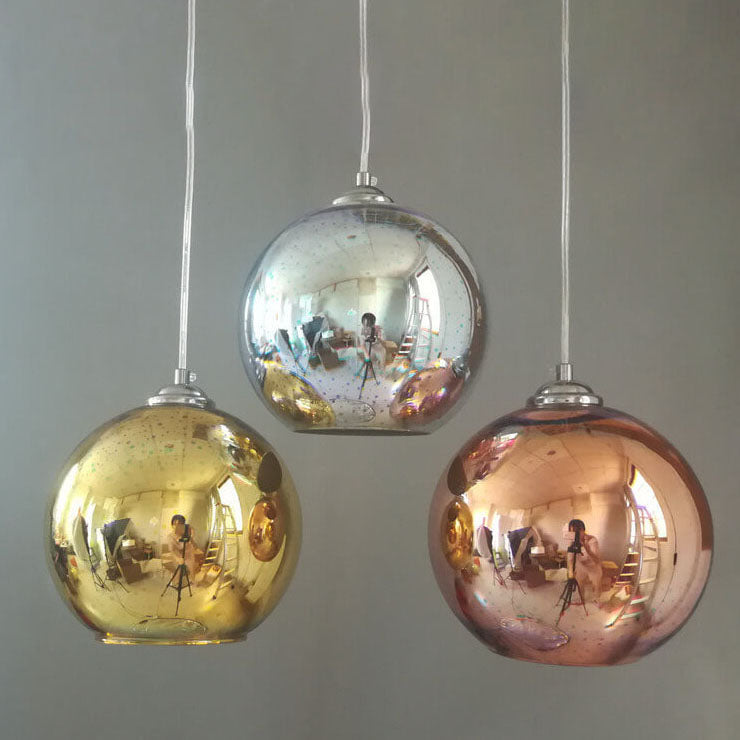 3D Fireworks Glass Pendant Light, Colorful LED, Adjustable Chain, Kitchen