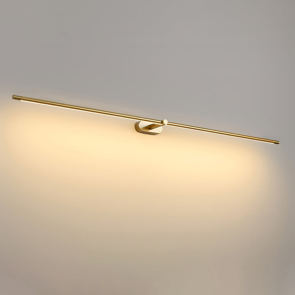 Linear Wall Sconce, Adjustable LED, Gold Black, Dimmable, Modern Bathroom