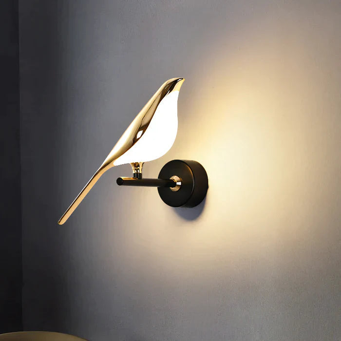 Bird Wall Sconce, Adjustable Brightness LED, Magnetic Modern Accent Light