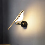 Bird Wall Sconce, Adjustable Brightness LED, Magnetic Modern Accent Light