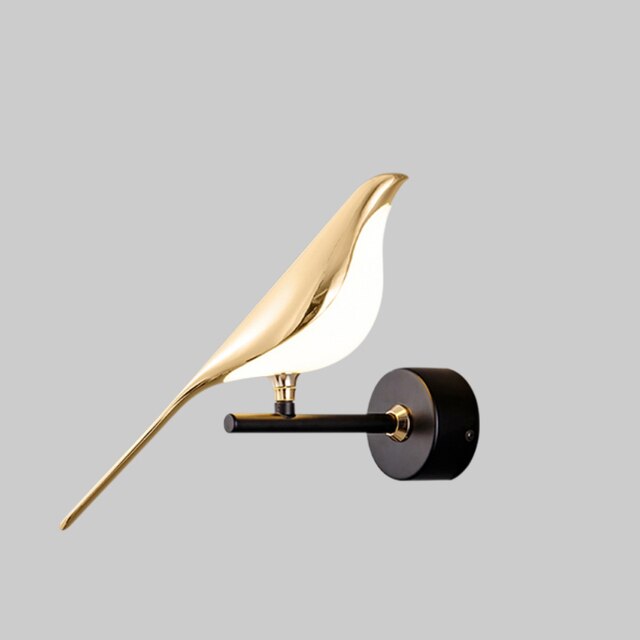 Bird Wall Sconce, Adjustable Brightness LED, Magnetic Modern Accent Light