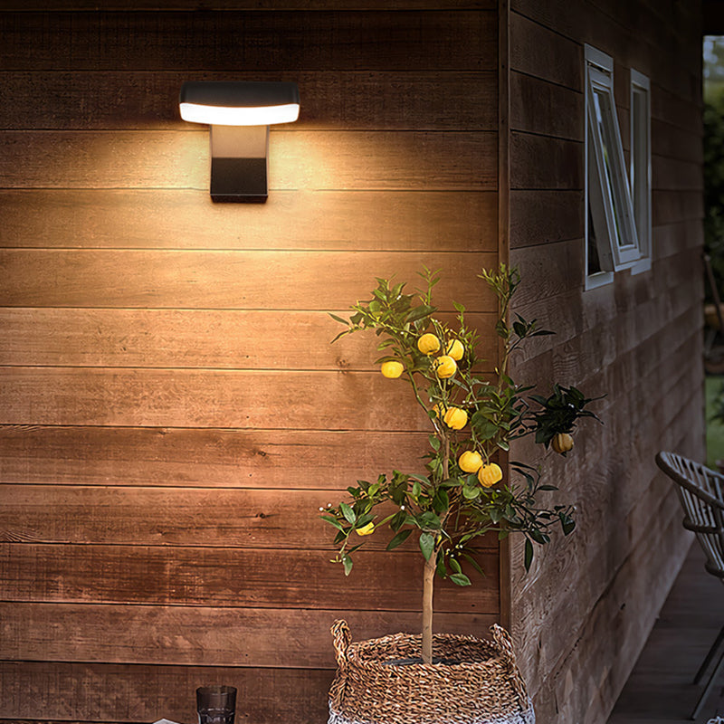 Outdoor Wall Sconce, IP65 Adjustable LED, Square Round, Aluminum