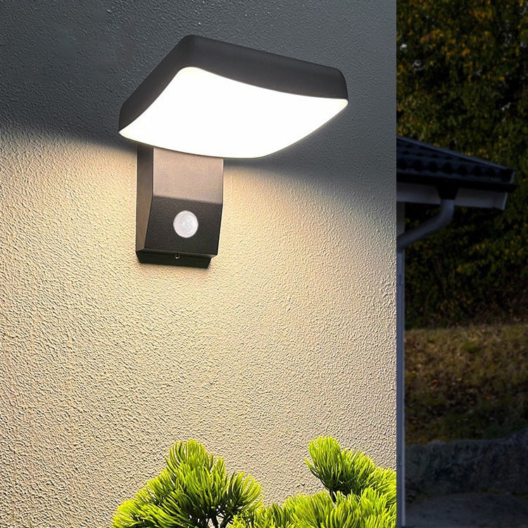 Outdoor Wall Sconce, IP65 Adjustable LED, Square Round, Aluminum