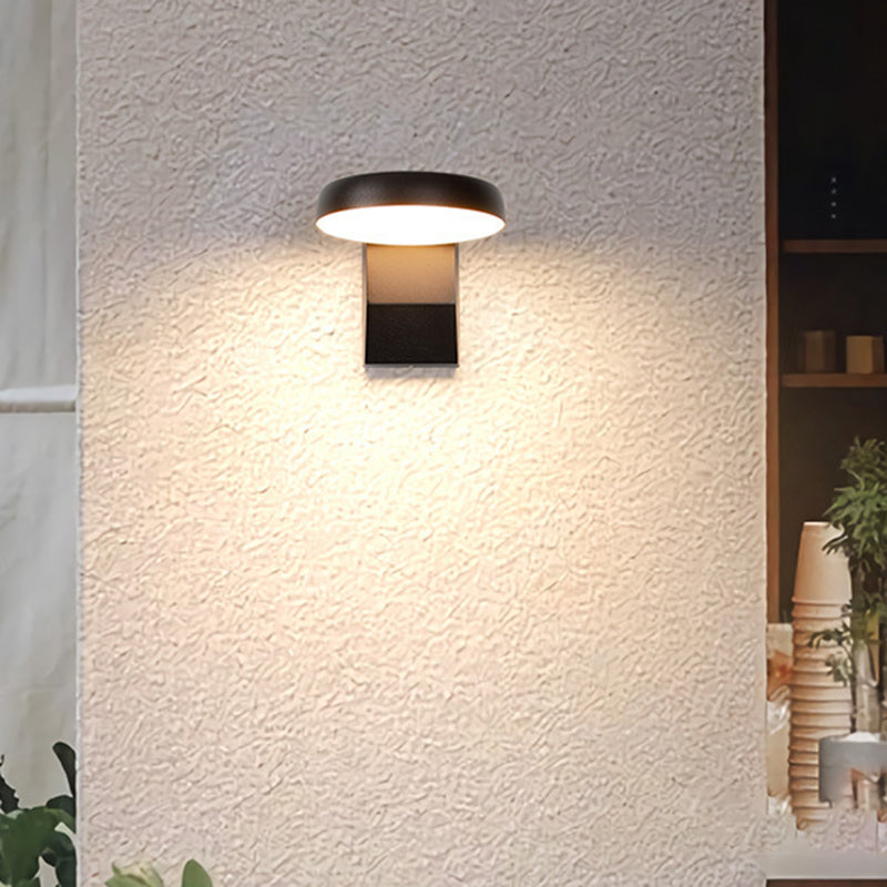 Outdoor Wall Sconce, IP65 Adjustable LED, Square Round, Aluminum