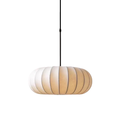 Silk Pendant Light, Minimalist Drum Shade, Adjustable Height, Kitchen Dining
