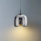 Modern Glass Pendant Light, LED Hanging Ceiling Lamp, Warm Kitchen Island