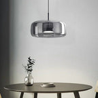 Modern Glass Pendant Light, LED Hanging Ceiling Lamp, Warm Kitchen Island