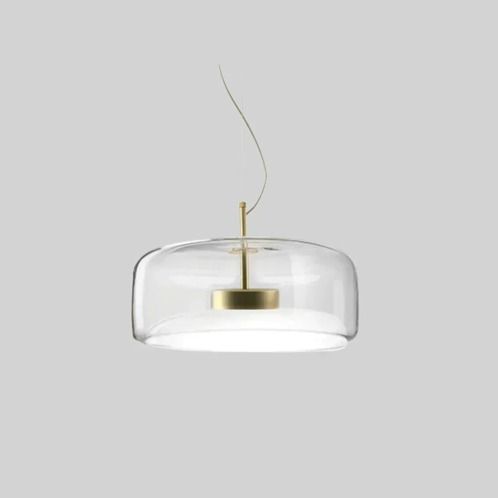 Modern Glass Pendant Light, LED Hanging Ceiling Lamp, Warm Kitchen Island