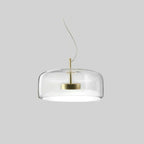 Modern Glass Pendant Light, LED Hanging Ceiling Lamp, Warm Kitchen Island