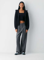 Oryisell Cozy Sweatfleece Perfect Zip Hoodie