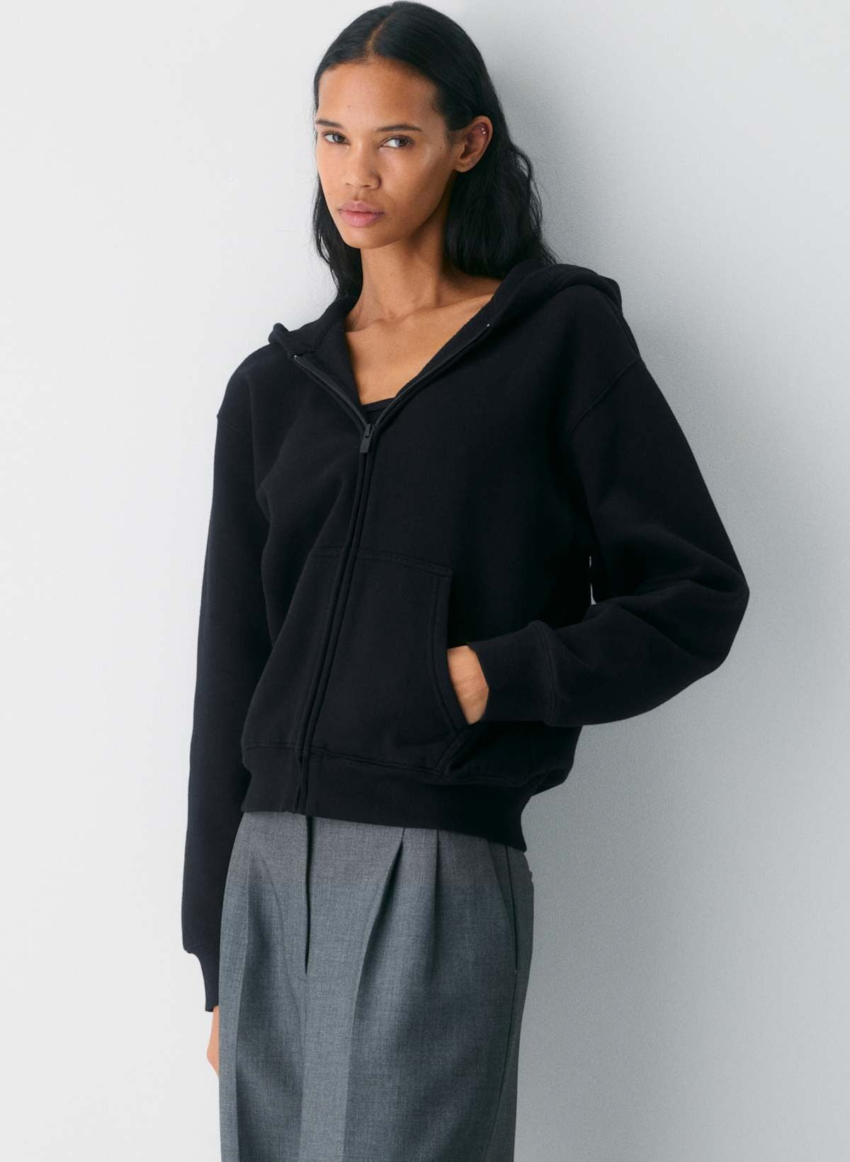 Oryisell Cozy Sweatfleece Perfect Zip Hoodie